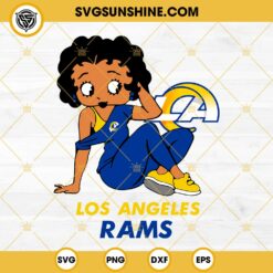 Betty Boop Los Angeles Rams Football SVG PNG DXF EPS Files