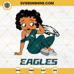 Betty Boop Philadelphia Eagles Football SVG PNG DXF EPS Files
