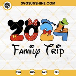 2024 Family Trip SVG, 2024 Disney Family Mouse Friends SVG, Disney Mouse Family SVG