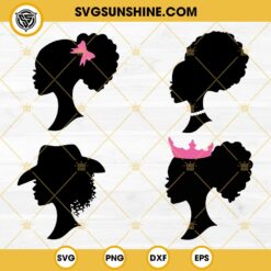Afro Barbie Silhouette SVG PNG DXF EPS