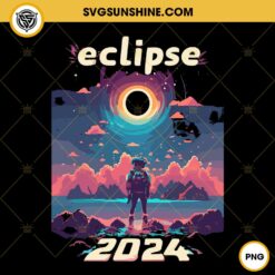 Astronaut Solar Eclipse 2024 PNG, Astronaut Eclipse PNG