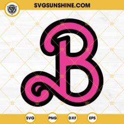 B Logo Barbie Movie SVG PNG DXF EPS