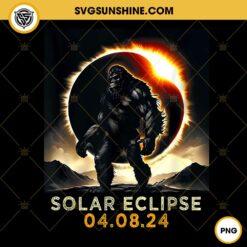 Bigfoot Solar Eclipse 2024 PNG, Bigfoot Totality April 8 2024 PNG
