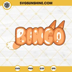 Bluey Bingo Logo SVG PNG DXF EPS