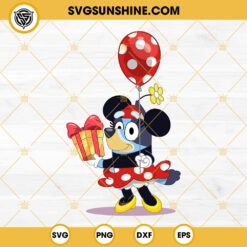 Bluey Minnie Mouse SVG, Disney Bluey Mouse Ears SVG
