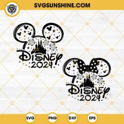 Bundle Disney Catstle Family Trip 2024 SVG, Family Vacation Firework SVG, Disney Magical Kingdom SVG