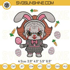 Bunny Pennywise Easter Embroidery Designs