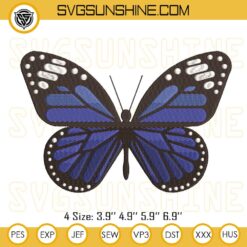 Butterfly Machine Embroidery Designs, Butterfly Wings Embroidery Pattern