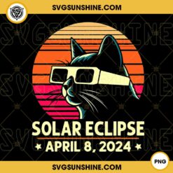 Cat Total Solar Eclipse 2024 PNG, Cat Solar Eclipse PNG
