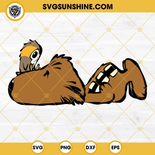 Chewbacca And The Porg SVG, Chewbacca Snoopy SVG, Star War Chewie And Porg SVG