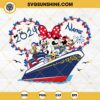 Custom Disney Characters Cruise Trip SVG, Mouse And Friends Cruise Trip SVG, Disney Minnie Head SVG