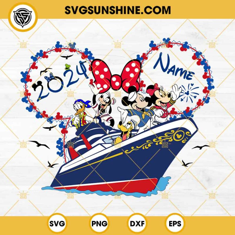 Custom Disney Characters Cruise Trip SVG, Mouse And Friends Cruise Trip ...