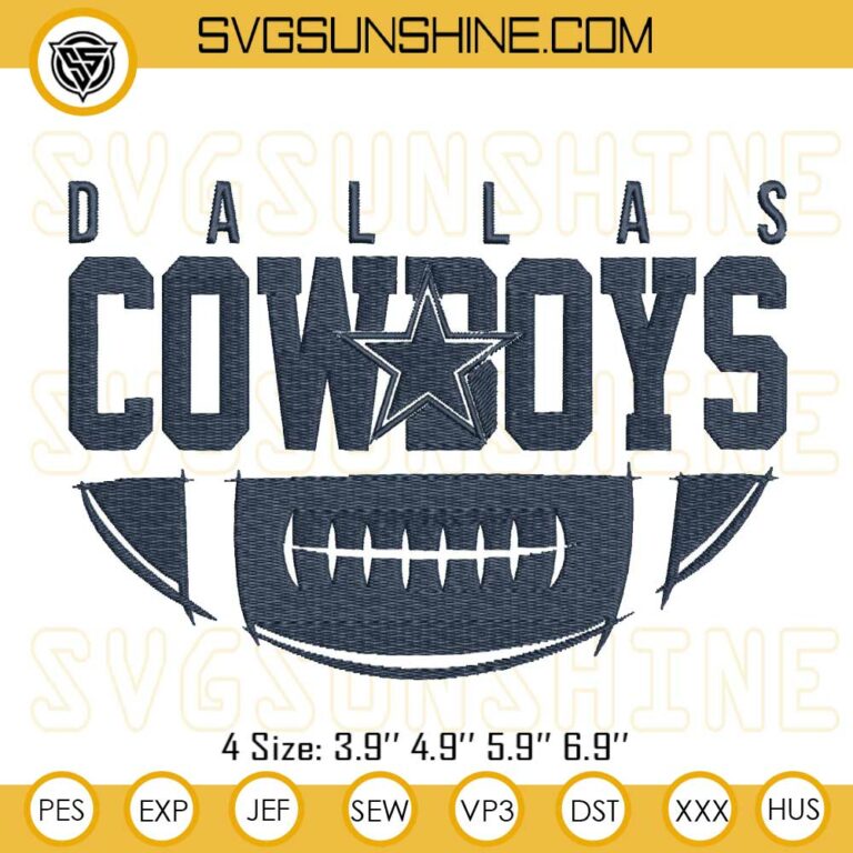 Dallas Cowboys Embroidery Designs, Cowboys Football Logo Embroidery Design