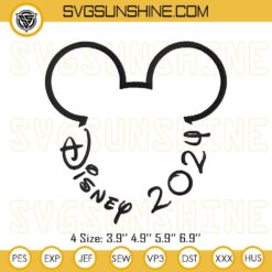 Disney 2024 Machine Embroidery Designs, Mickey Mouse Head Embroidery Designs