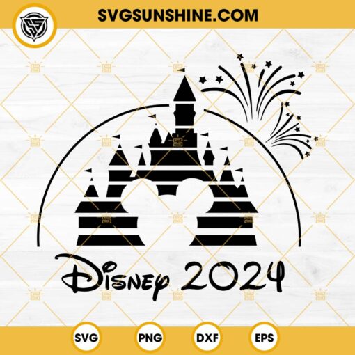 Disney Castle 2024 SVG, Family Trip 2024 SVG, Mickey Mouse Head 2024 SVG