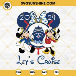 Disney Cruise Bundle SVG, Disney Cruise Mickey Minnie SVG PNG EPS DXF Files