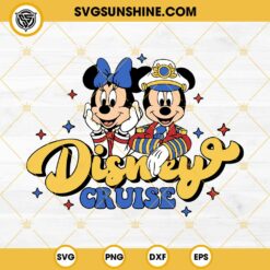 Disney Cruise Mickey Mouse SVG, Mouse Captain SVG, Mickey And Minnie Mouse SVG