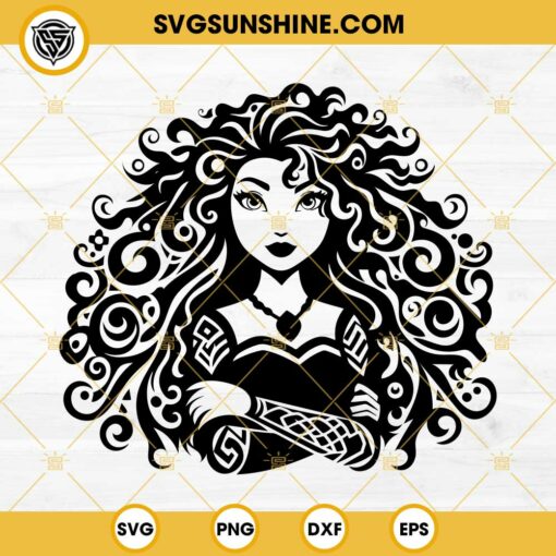 Disney Merida SVG PNG DXF EPS Cut Files For Cricut Silhouette