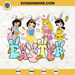 Disney Princess Happy Easter SVG, Snow White Easter Bunny SVG, Disney Princess Easter Bunny SVG