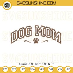 Dog Mom Embroidery Designs, Dog Mama Embroidery Pattern
