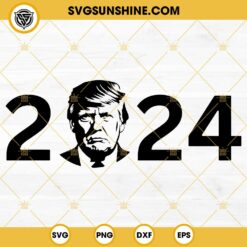 Donald Trump 2024 Silhouette SVG PNG DXF EPS Files