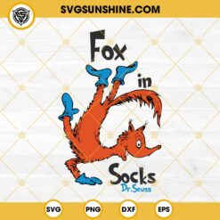Dr Seuss Fox In Socks SVG, Dr Seuss Fox Handstand SVG, Dr Seuss Day SVG
