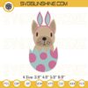 Easter Eggs Bunny Dog Machine Embroidery Design File