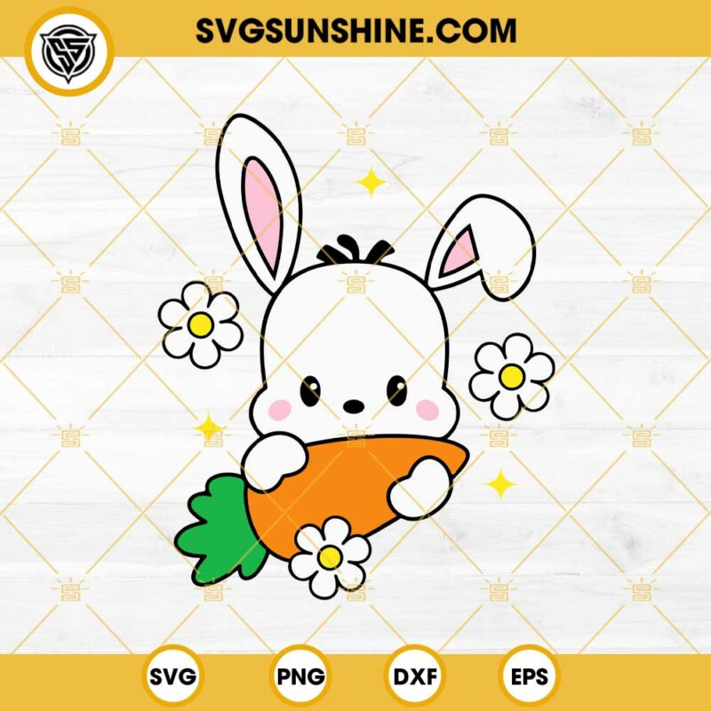 Easter Pochacco Bunny Carrot SVG, Pochacco Hello Kitty Easter Day SVG