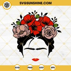 Frida Kahlo Chibi Silhouette SVG PNG DXF EPS