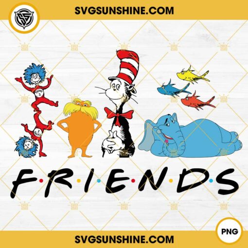 Friends Dr Seuss PNG, Thing One and Thing Two PNG, Dr Seuss Characters PNG