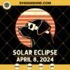 Funny Dog Solar Eclipse April 2024 SVG PNG DXF EPS