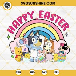 Bluey Easter SVG, Easter Is Better With My Peeps SVG, Bingo Muffin Bluey Easter Eggs SVG