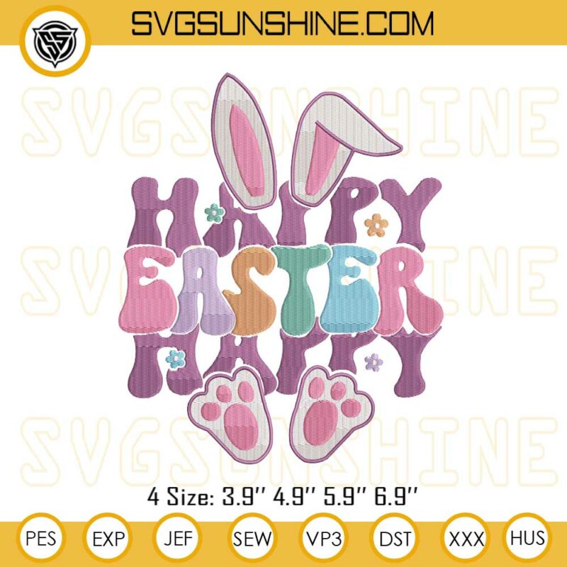 Happy Easter Embroidery Designs