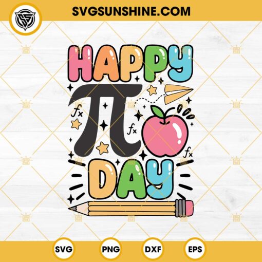 Happy Pi Day SVG, Math Teacher SVG, Symbol Math SVG PNG DXF EPS