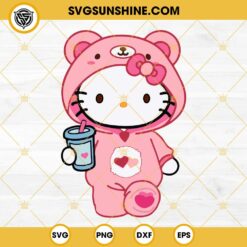 Hello Kitty Always There Bear SVG, Hello Kitty Care Bear SVG PNG DXF EPS Cut File