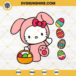 Easter Kuromi SVG, Hello Kitty Kuromi SVG, Cute Sanrio Easter SVG