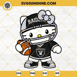 Hello Kitty Kansas City Chiefs SVG, Kitty Cat Chiefs Football SVG PNG DXF EPS