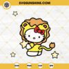 Hello Kitty Leo SVG, Cute Lion Hello Kitty SVG, Kawaii Hello Kitty SVG