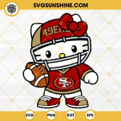 Hello Kitty San Francisco 49ers SVG, Hello Kitty Football SF 49ERS NFL SVG