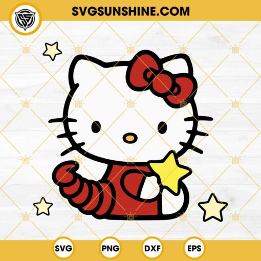 Hello Kitty Scorpio SVG, Cute Kawai Hello Kitty SVG
