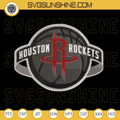 Houston Rockets Logo Embroidery Design