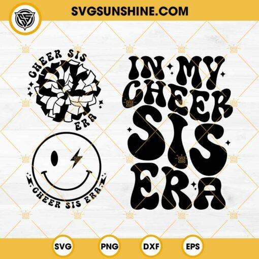 In My Cheer Sis Era SVG, Cheer Sister Era SVG