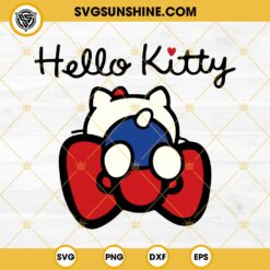Kawaii Hello Kitty SVG, Funny Kitty Cartoon SVG