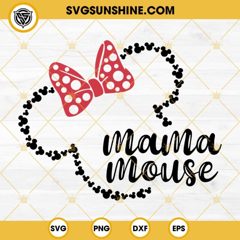 Mama Minnie Mouse SVG, Disney Mama SVG