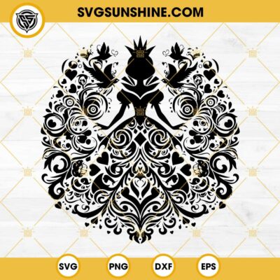 Mandala Alice In Wonderland SVG, Disney Princess SVG