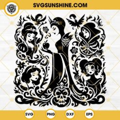 Mandala Evil Queen SVG, Zentangle Evil Queen SVG