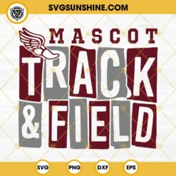 Mascot Track And Field SVG PNG DXF EPS Files