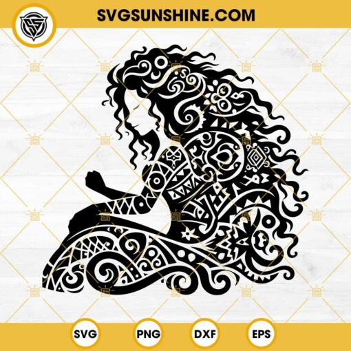 Merida Mandala SVG, Disney Princess SVG