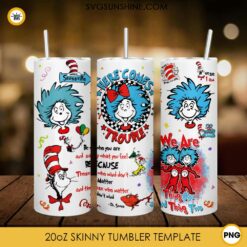 Dr Seuss Cat In The Hat Brother 20oz Tumbler Wrap PNG File