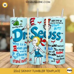 Cindy Lou Who Dr Seuss Day 20oz Tumbler Wrap PNG File
